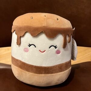 Squishmallow 8" Carmelita S'mores Dessert Foodie Squad Plush Kellytoy Camp NEW